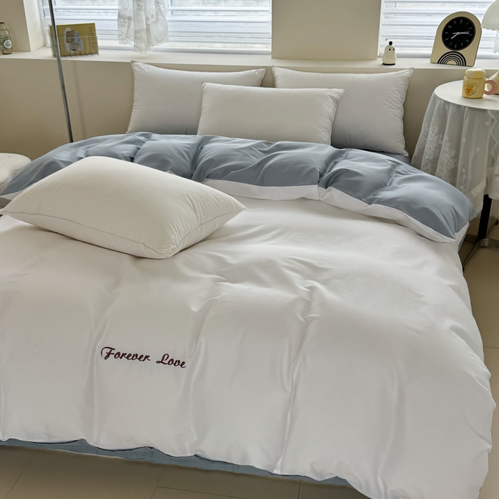 91家纺网 家纺一手货源 找家纺 （总）艾迪尚家纺 2025新款A类纯色双拼长绒棉纯棉刺绣系列单品床单 床单单件（有单品 可定制）