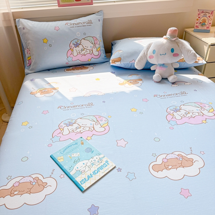 91家纺网 家纺一手货源 找家纺 （总）呗旺鹿 2025新款正版三丽鸥全棉13372单品床单