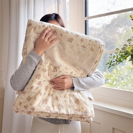 91家纺网 家纺一手货源 找家纺 （总）暖生活 2025新款60支全棉单层纱大豆被