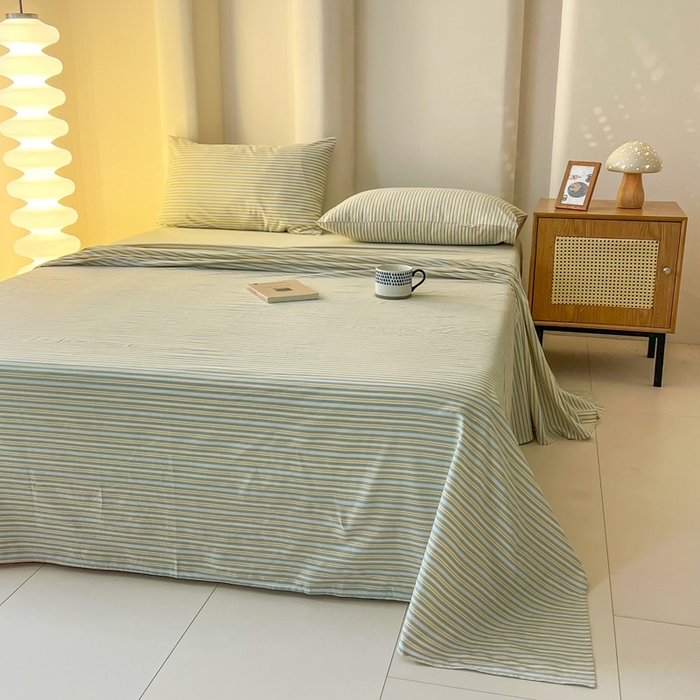 91家纺网 家纺一手货源 找家纺 （总）恋之语家纺 2025新款全棉纯棉色织床单单品单床单床单单件