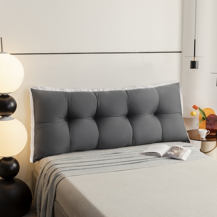 91家纺网 家纺一手货源 找家纺 （总）色鬼布艺 2025新款床头靠背垫不塌陷卧室防撞床上靠垫宿舍护腰靠枕软包