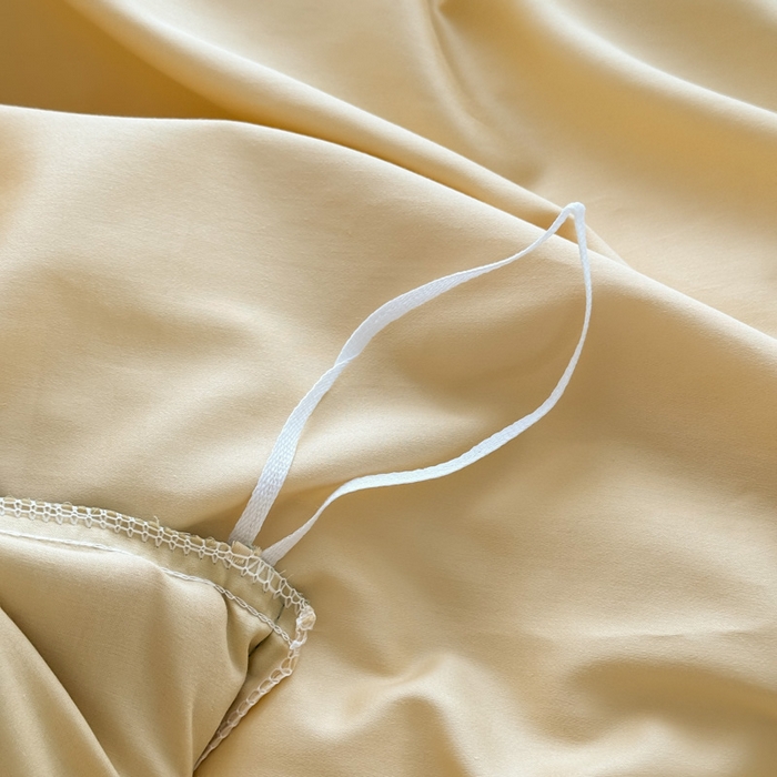 91家纺网 家纺一手货源 找家纺 艾迪尚家纺 2025新款A类纯色双拼长绒棉纯棉刺绣系列单品被套 被套单件（有单品 可定制） 黄芽翠眠