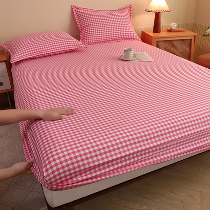 91家纺网 家纺一手货源 找家纺 （总）绒多多 2025新款简约水洗棉色织床笠