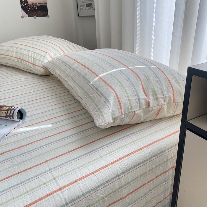 91家纺网 家纺一手货源 找家纺 艾咪-Amy ntmy 2025新款全棉纯棉色织水洗棉单品-平铺款 且乐橙