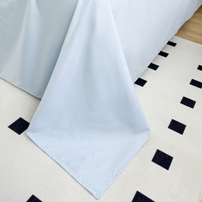 91家纺网 家纺一手货源 找家纺 恋之语 2025新款水洗棉刺绣四件套-锦绣花 锦绣花-天蓝