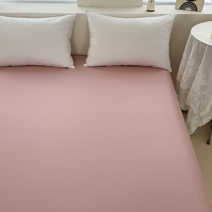 91家纺网 家纺一手货源 找家纺 2025新款A类纯色双拼长绒棉纯棉刺绣四件套 奶粉甜梦