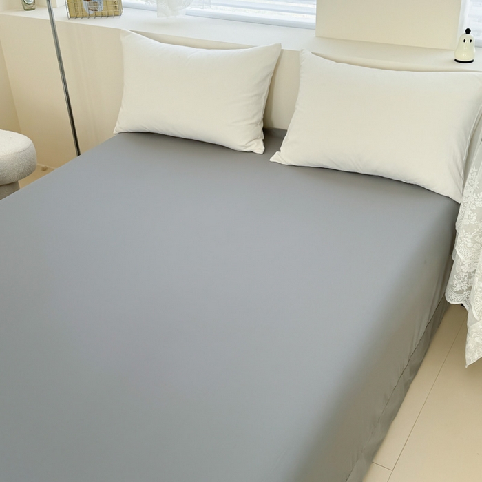 91家纺网 家纺一手货源 找家纺 艾迪尚家纺 2025新款A类纯色双拼长绒棉纯棉刺绣系列单品被套 被套单件（有单品 可定制） 粉灰谧语