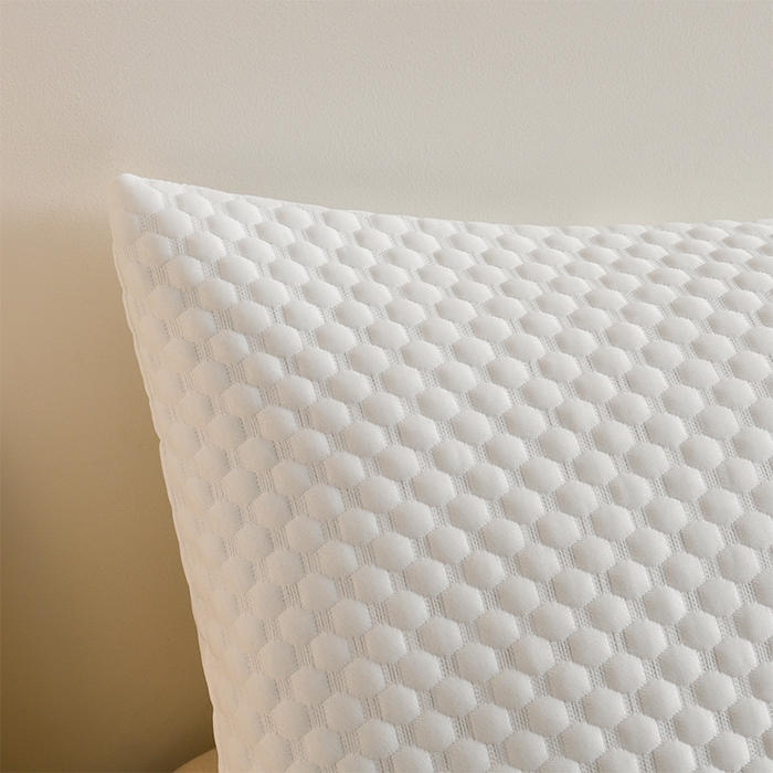 91家纺网 家纺一手货源 找家纺 艾兜坊 2025新款凉豆豆双人枕套 极简-白