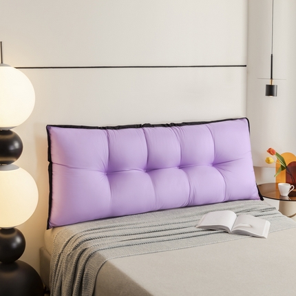 91家纺网 家纺一手货源 找家纺 （总）色鬼布艺 2025新款床头靠背垫不塌陷卧室防撞床上靠垫宿舍护腰靠枕软包