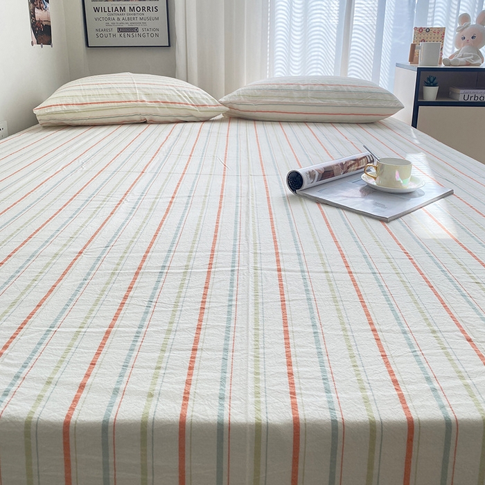 91家纺网 家纺一手货源 找家纺 艾咪-Amy ntmy 2025新款全棉纯棉色织水洗棉单品-平铺款 且乐橙