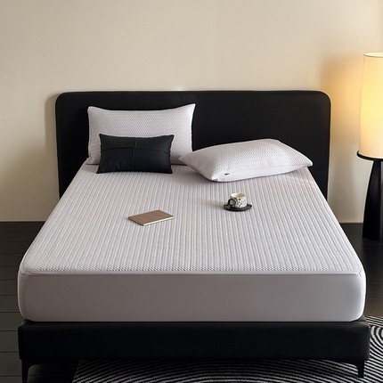 91家纺网 家纺一手货源 找家纺 （总）Mr.pig猪先生水洗棉 2025新款天丝莱赛尔夹棉床笠夏季凉感冰丝凉席天丝床笠三件套冰丝床罩床垫保护套（可当软凉席）