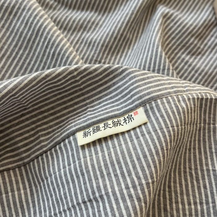 91家纺网 家纺一手货源 找家纺 恋之语家纺 2025新款全棉纯棉色织枕套单品单枕套枕套单件 条纹灰