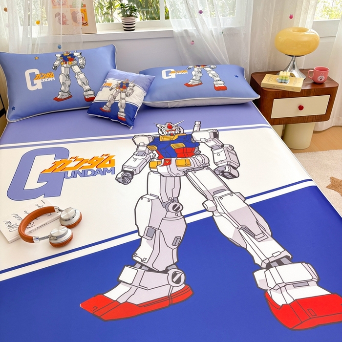 91家纺网 家纺一手货源 找家纺 ds生活馆 2025新款大版卡通牛奶丝凉席变形金刚