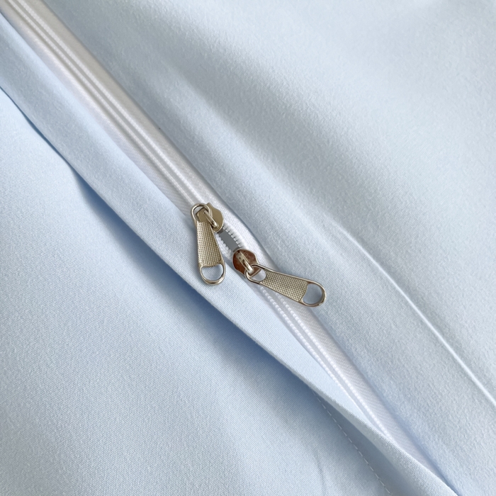 91家纺网 家纺一手货源 找家纺 恋之语 2025新款水洗棉刺绣四件套-锦绣花 锦绣花-天蓝