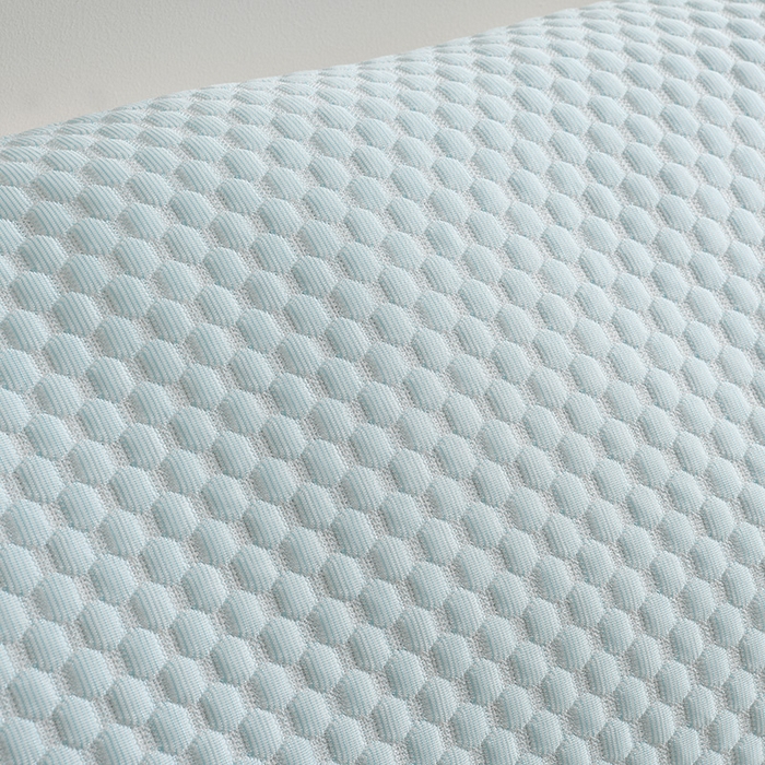 91家纺网 家纺一手货源 找家纺 艾兜坊 2025新款凉豆豆双人枕套 极简-浅蓝