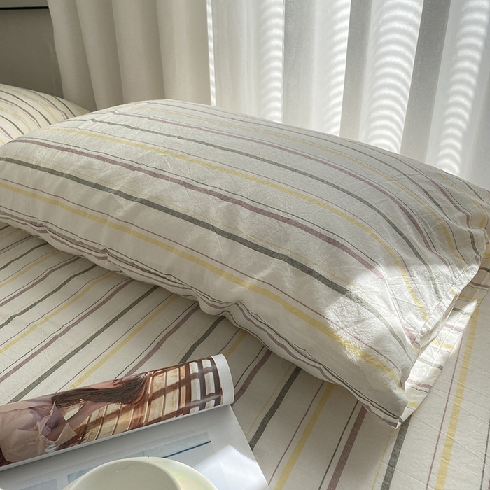 91家纺网 家纺一手货源 找家纺 艾咪-Amy ntmy 2025新款全棉纯棉色织水洗棉单品-平铺款 且乐绿