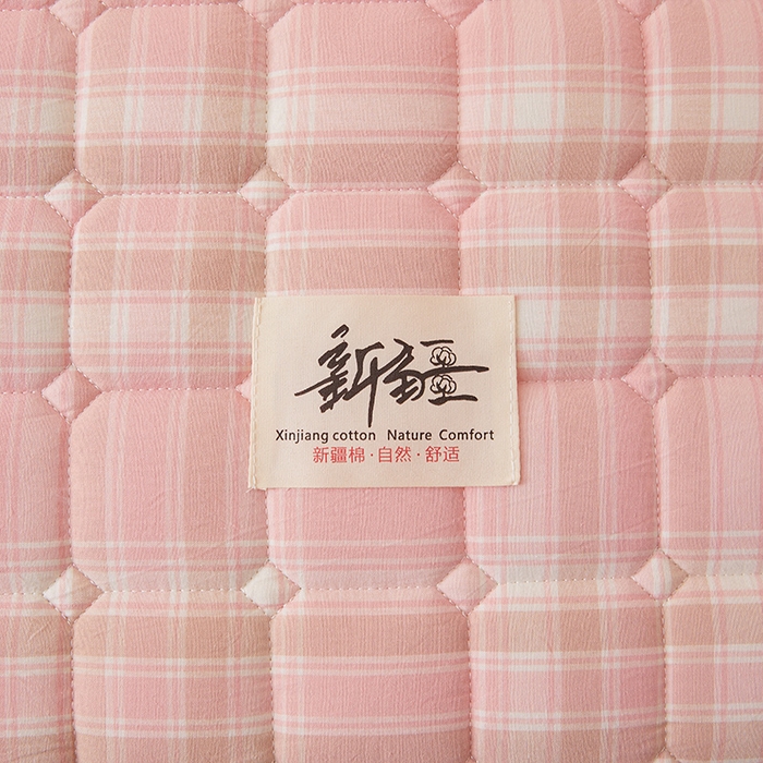 91家纺网 家纺一手货源 找家纺 喜居家纺2025新款A类水洗棉夹棉棉花床笠垫 棉-初见格
