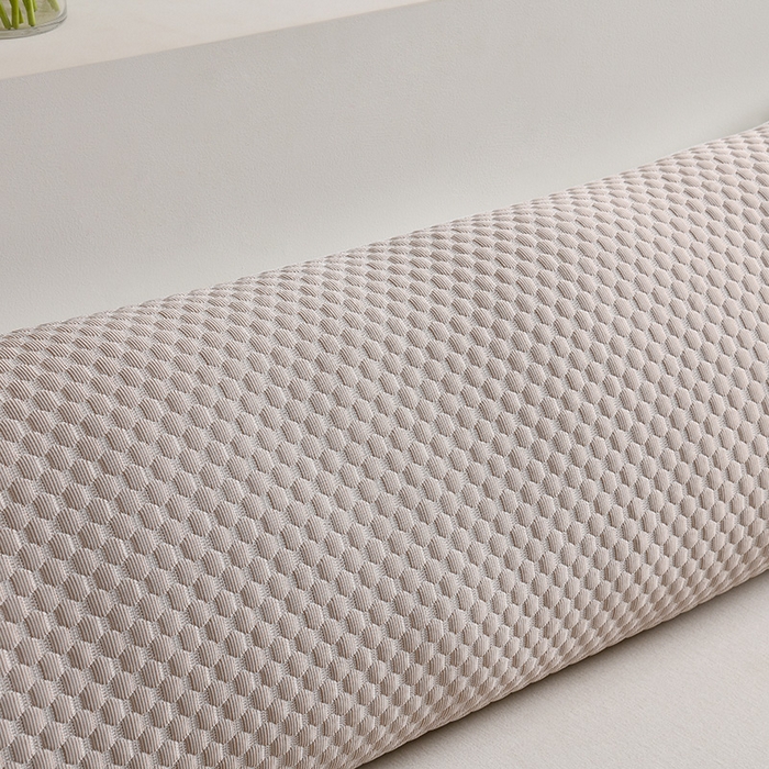 91家纺网 家纺一手货源 找家纺 艾兜坊 2025新款凉豆豆双人枕套 极简-浅咖