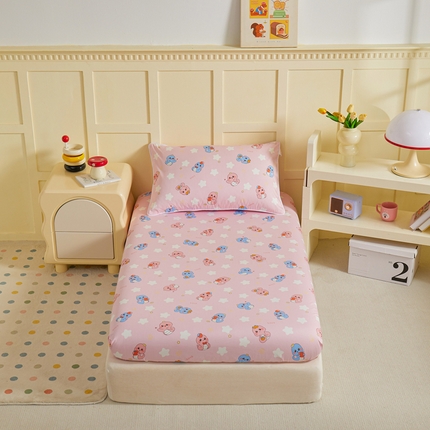 91家纺网 家纺一手货源 找家纺 （总）ds生活馆 2025新款儿童纯棉精梳棉系列单床笠