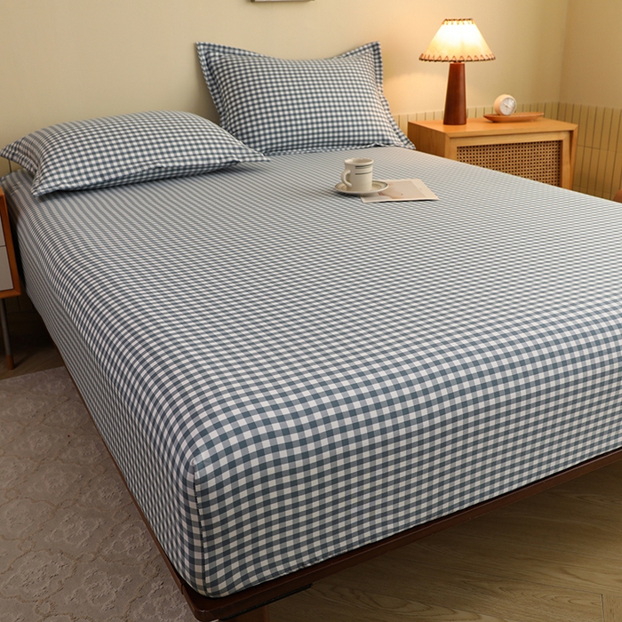 91家纺网 家纺一手货源 找家纺 （总）绒多多 2025新款简约水洗棉色织床笠