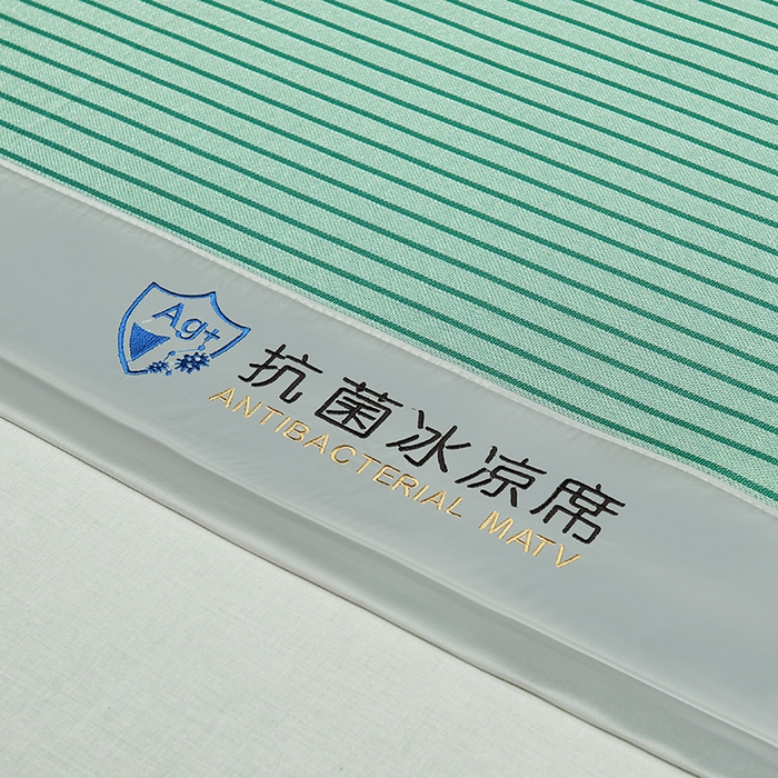 91家纺网 家纺一手货源 找家纺 999家纺 2025新款轻柔丝抗菌冰丝藤凉席（复合三明治款）宽包刺绣冰丝软席藤席 抗菌三明治冰丝藤席冰川-清新绿