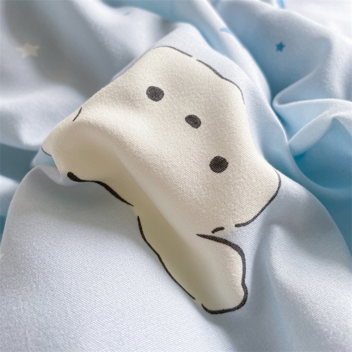 91家纺网 家纺一手货源 找家纺 美澳家纺 2025新款水洗棉印花夏被夏凉被空调被 心悦狗