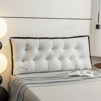 色鬼布艺 2025新款冰豆豆抱枕办公室腰靠垫久坐护腰神器靠背沙发靠枕 冰豆豆-浅灰