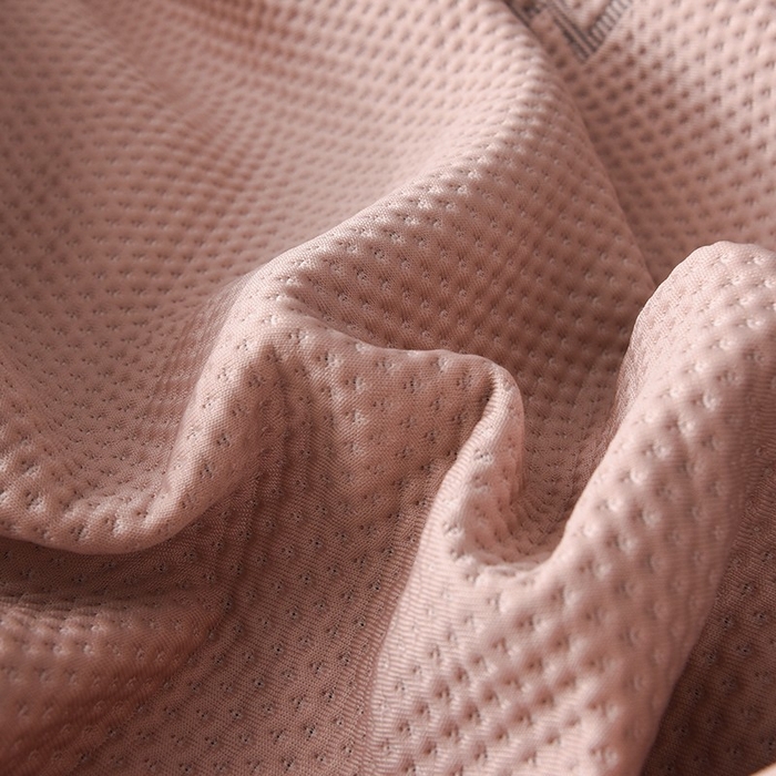 91家纺网 家纺一手货源 找家纺 绒多多 2025新款A类凉感冰豆豆席子凉席床笠款 豆沙粉