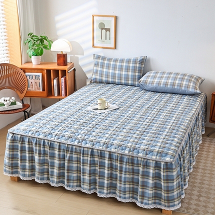 91家纺网 家纺一手货源 找家纺 （总）乐逸家纺 2025新品全棉色织床裙