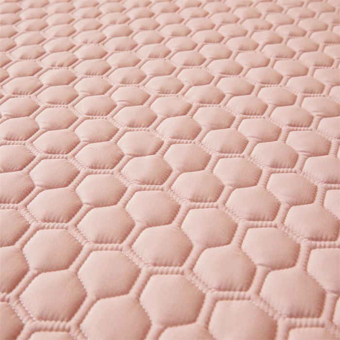 91家纺网 家纺一手货源 找家纺 布卢姆床垫 2025新款A类水洗棉刺绣抗菌床护垫 小熊仔-粉