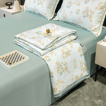 91家纺网 家纺一手货源 找家纺 （总）归属2025新款水洗真丝夏被四件套空调被夏凉被