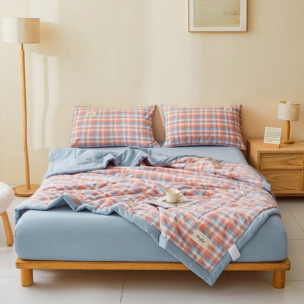 91家纺网 家纺一手货源 找家纺 （总）恋人优选 2025新款纯棉色织水洗夏被