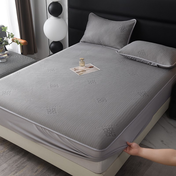 91家纺网 家纺一手货源 找家纺 （总）绒多多 2025新款A类凉感冰豆豆席子凉席床笠款