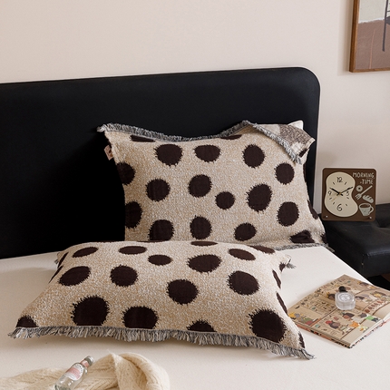 91家纺网 家纺一手货源 找家纺 （总）麻依2025新款色织提花流苏枕巾