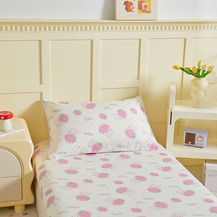 91家纺网 家纺一手货源 找家纺 （总）ds生活馆 2025新款儿童纯棉精梳棉系列单床笠