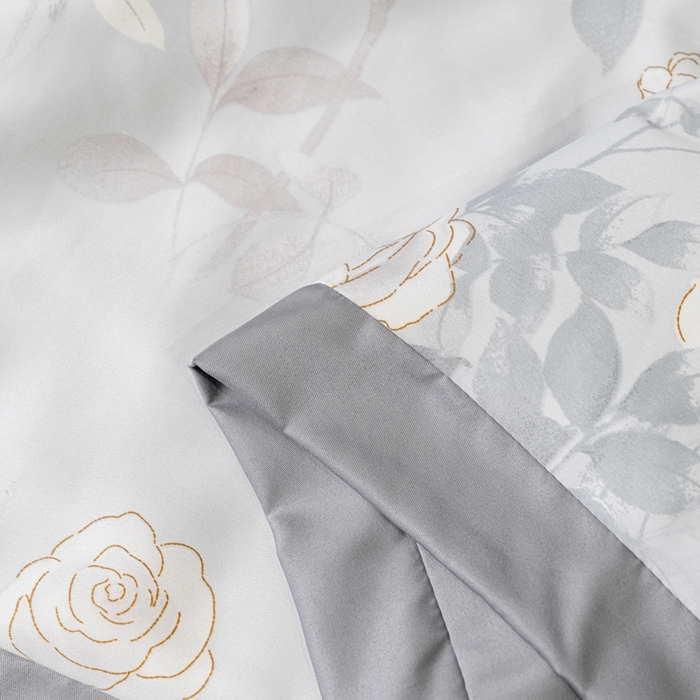 91家纺网 家纺一手货源 找家纺 归属2025新款水洗真丝夏被四件套空调被夏凉被 悦色灰