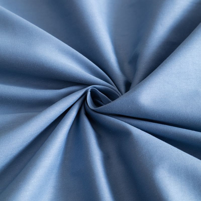 91家纺网 家纺一手货源 找家纺 恋之语 2025新款90克纯色双拼四件套 海洋蓝+浅灰