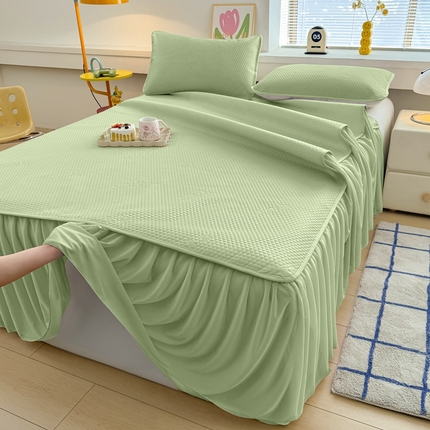 91家纺网 家纺一手货源 找家纺 （总）大元 2025新款3D凉豆豆床裙款系列