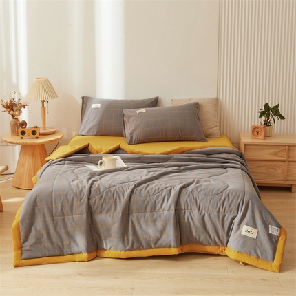 91家纺网 家纺一手货源 找家纺 （总）恋人优选 2025新款纯棉色织水洗夏被