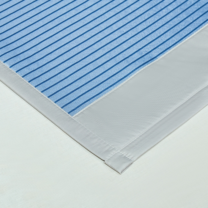 91家纺网 家纺一手货源 找家纺 999家纺 2025新款轻柔丝抗菌冰丝藤凉席（复合三明治款）宽包刺绣冰丝软席藤席 抗菌三明治冰丝藤席冰川-绅士蓝