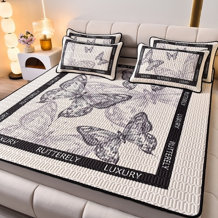 91家纺网 家纺一手货源 找家纺 （总）炫拼 2025新款0.5大版乳胶凉席三件套