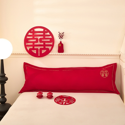 三盛源 2025新款不起球高支高密不掉色长枕套 长枕套-花样三喜