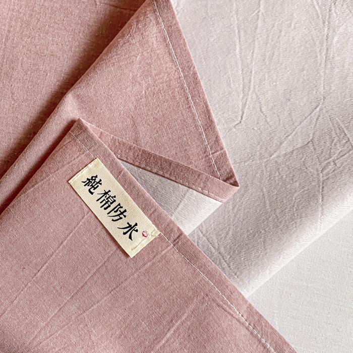 91家纺网 家纺一手货源 找家纺 久云居 2025新款亲肤舒适全棉色织防水床单 藕粉