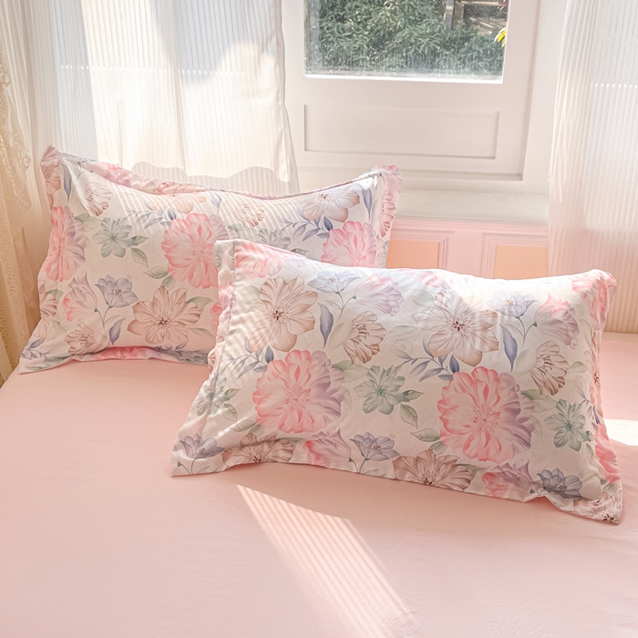 91家纺网 家纺一手货源 找家纺 宝士康家纺 2025新款水洗棉超声波压花夏被 被子被芯 春风十里