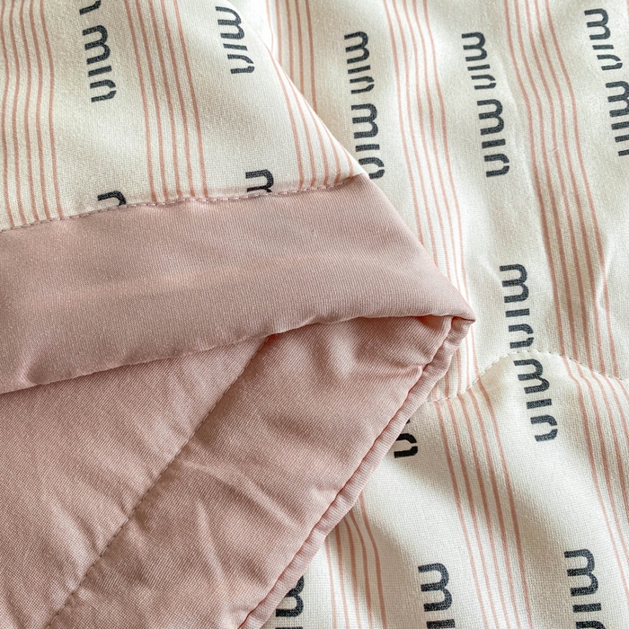 91家纺网 家纺一手货源 找家纺 2025新款直播热款A类针织棉双层纱床盖款夏被四件套 min-粉