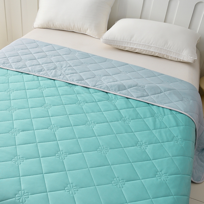 91家纺网 家纺一手货源 找家纺 （总）眠多宝 2025新款冰激凌凉感丝纯色夏被被子被芯（跨境电商）