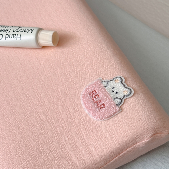 91家纺网 家纺一手货源 找家纺 伟邦枕芯 2025新款淘气熊生物机儿童枕头枕芯 粉色低枕27*42cm一只