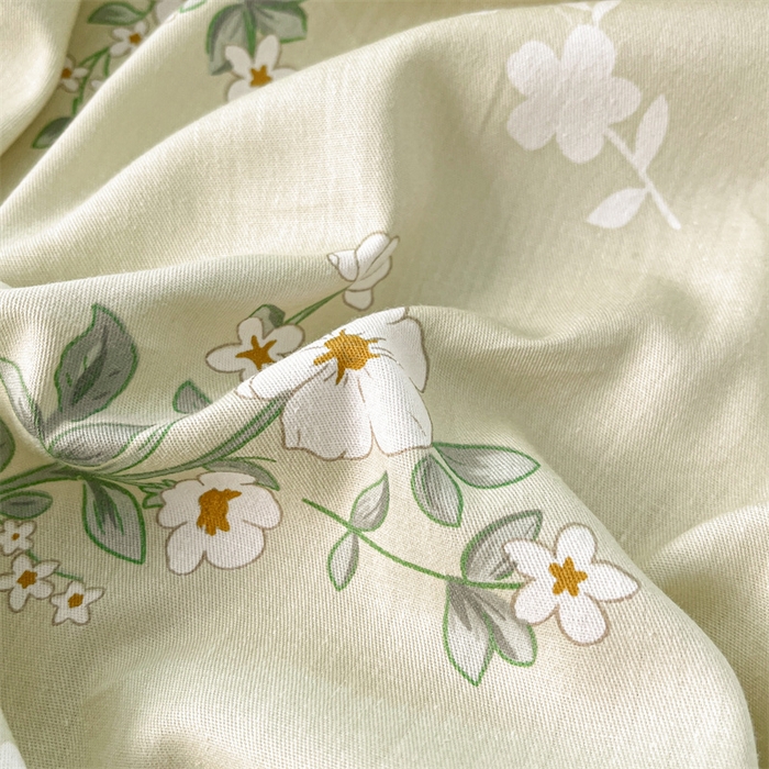 91家纺网 家纺一手货源 找家纺 宝士康家纺 2025新款10A抗菌全棉印花床笠 茶艺