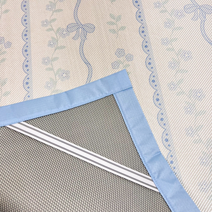 91家纺网 家纺一手货源 找家纺 慕尚家纺 2025新款数码印花床席床笠款冰藤席 床席款-高冷兔