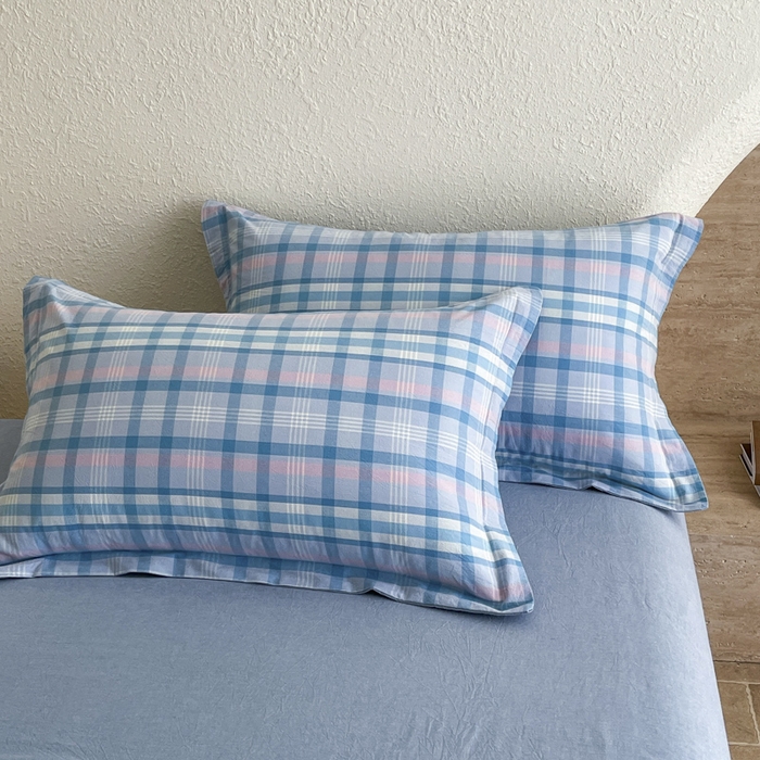 91家纺网 家纺一手货源 找家纺 宝士康家纺 2025新款10A抗菌无印风夏被 被子被芯 英伦蓝